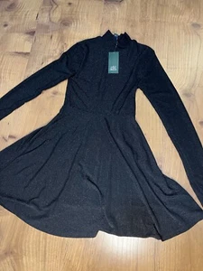 Wild Fable Mock Neck Black Shimmery Dress - Women’s XS - Picture 1 of 5