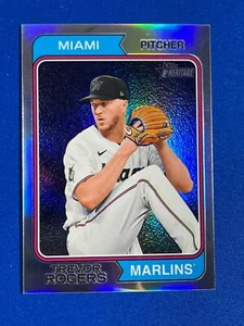 Topps Heritage High Number Trevor Rogers 2023 refractor cromado 67/374 #540 - Imagen 1 de 2
