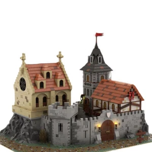 Medieval Castle 2# Version with Interior Modular Building 4747 Pieces MOC Build - Picture 1 of 4