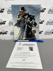 FOTOGRAFIA HARRISON FORD INDIANA JONES SOLO AUTOGRAFATA 11X14-BECKETT LOA BAS - Foto 1 di 8