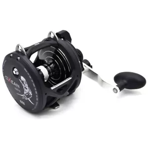 Carrete de pesca convencional de 2 velocidades con arrastre de palanca 50 lb mono-860 yds 190 lb trenza-690 yds - Imagen 1 de 4