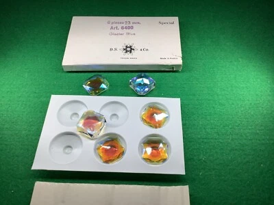 Colgantes Cristal Swarovski 23mm Azul Glaciar AB. Art 6400 Raro De Colección ESPECIAL�� Foto 1 de 4