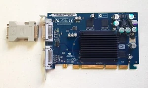 Power Mac G5 NVIDIA FX 5200 64MB Video Card 603-3254 A146 w DVI-VGA dongle - Picture 1 of 6