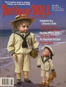 Antique Doll Collector Magazine June 2016 Russian Bisque American Art Civil War - Picture 1 of 5