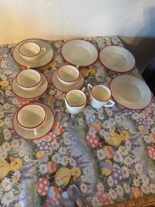 VTG/Antique McKee Custard Glass Laurel Childs Hostess Tea Set 13 pieces 1930s? - Picture 1 of 7