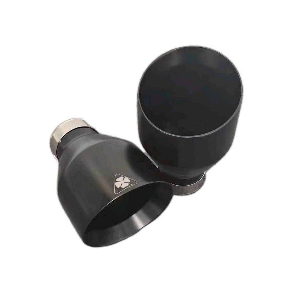 2 TERMINALI SCARICO ACCIAIO INOX  51mm - 130mm STELVIO Alfa Romeo FINALINI - Imagen 1 de 4