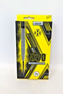 BRAND NEW Harrows NX90 Black - Steel Tip Darts - 90% Tungsten - 23g - Picture 1 of 2