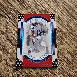 2023 National Treasures Michael Pittman Jr. FOTL Stars and Stripes /13 #42 - Picture 1 of 2