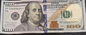Serie 2017A ~ banconota da cento dollari USA banconota stella $100 PF14699624* - Foto 1 di 2