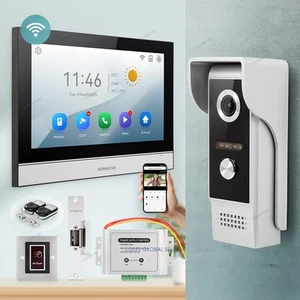 HOMSECUR 10" Waterproof 4 Wire WIFI HD Video Doorphone Entry Intercom With Lock - Picture 1 of 14