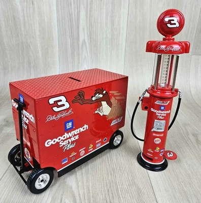 Dale Earnhardt #3 GM Goodwrench Taz No Bull 2000 Pit Wagon & Gas Pump 1/16 Cast - Image 1 of 4