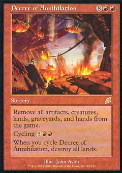 Decree of Annihilation - Medium Play MTG Scourge - Image 1 of 1