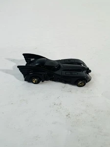 '96 MicroVerse Batman Batmobile Hasbro DC Comics RARE Vintage 2" Long Black Gold - Picture 1 of 5