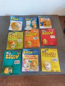 Vintage 1981 Applause Ziggy Mini Figure lot of 9 Sealed Birthday Lover Football - Picture 1 of 24
