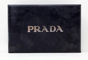 Prada Saffiano Metal Leather Card Holder Baltico - Picture 1 of 3