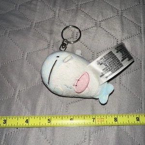 Peluche pupazzo piccola balena blu portachiavi - Foto 1 di 2