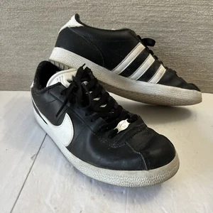 CUSTOMIZED Nike Cortez X Adidas Gezelle Black Men 9.5 Shoes by CHPTR-3 READ INFO - Picture 1 of 12