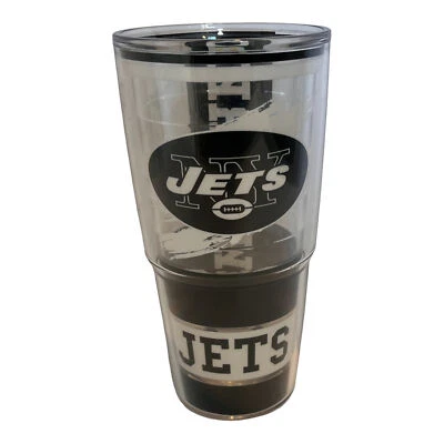New Without A lid Tervis New York Jets 20 Oz Grey Tumbler - Image 1 of 4