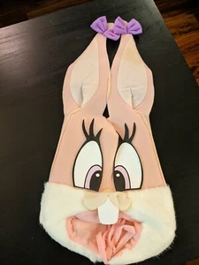 Tiny Toons Babs Bunny felpa máscara de Halloween Looney Tunes 1994 dibujos animados - Imagen 1 de 2