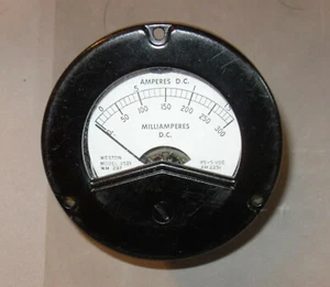 DC AMP Ruggedized Panel Meter - Weston Model 2521 - NEW in Box - Picture 1 of 4