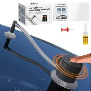 Car Windshield Repair Kit Fix Glass Chip Crack Van Windscreen Automotive Repair - Picture 1 of 17