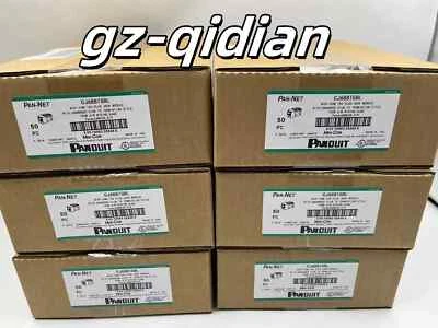 Panduit Giga TX Cat6 Network Jack CJ688TGVL/Purple CJ688TGBL/black BOX of 50 - Image 1 of 4