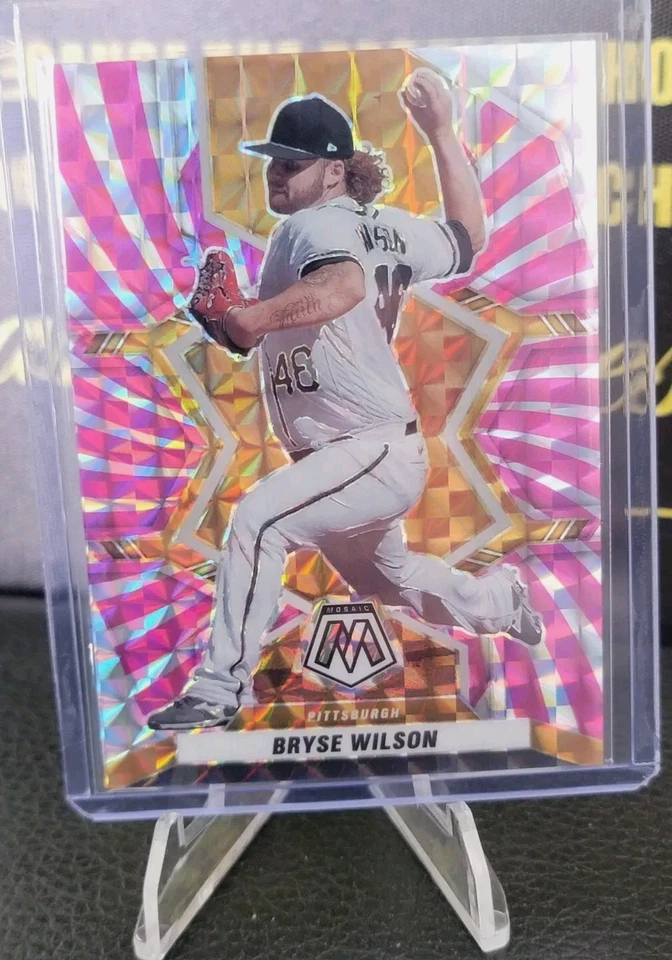 2022 Mosaic Bryse Wilson Pink Prizm /12 - Image 1 of 2