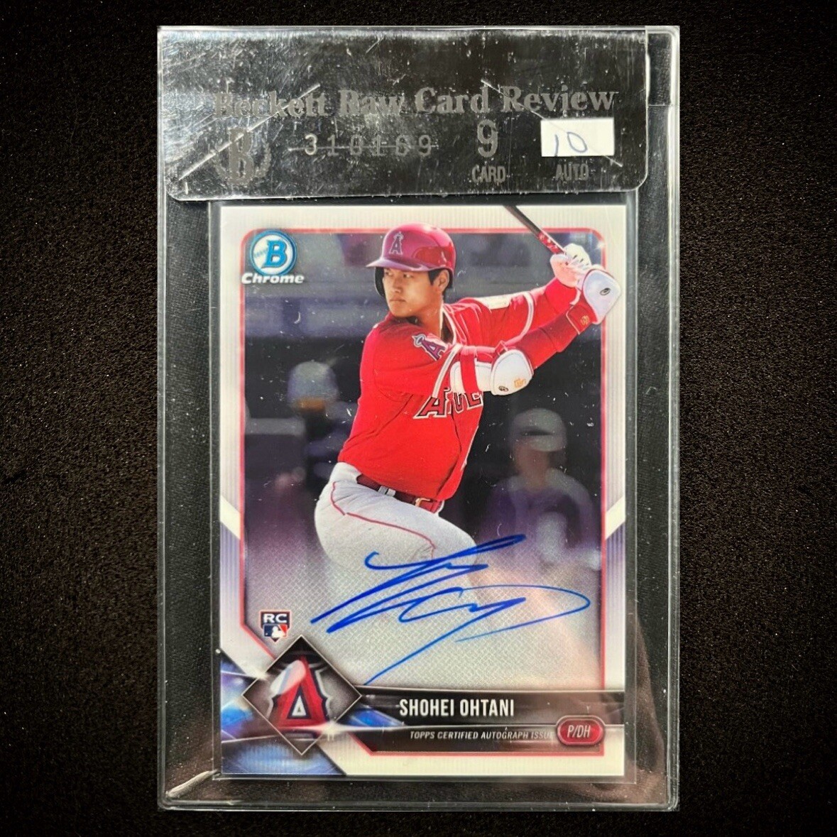 山本由伸 直書き直筆サインカード RC Topps