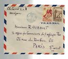 1945 Abidjan  Ivory Coast Airmail cover to France