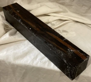Gabon Ebony Lumber 2x2x12 Ebony Wood Knife Door Handles Reel Seats Guitars Parts - Picture 1 of 7