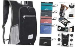 Hiking Backpack 10L Small Travel Backpack Lightweight Daypack Foldable Black - Picture 1 of 7