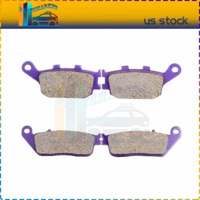 Pastilhas de freio dianteiras traseiras de fibra de carbono 2004-2009 2005 2006 2007 para Honda VTX 1300 C - Imagem 1 de 4