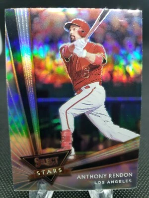 2020 PANINI SELECT ANTHONY RENDON ANGELS SELECT STARS SILVER PRIZM PARALLEL - Image 1 of 2