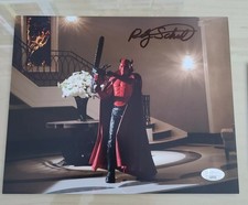 SCREAM QUEENS SIGNED 8x10 RILEY SCHMIDT AUTOGRAPH RED DEVIL HORROR JSA COA