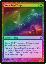 Stone Idol Trap FOIL Worldwake PLD Red Rare MAGIC THE GATHERING CARD ABUGames