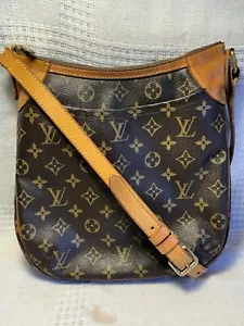 Louis Vuitton Odeon PM M56390 Monogram Canvas Shoulder Crossbody Bag Brown EUC * - Picture 1 of 17
