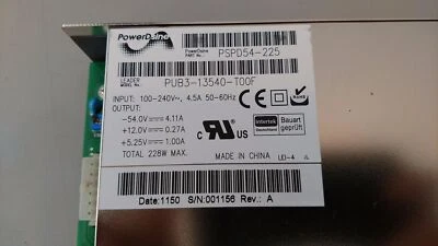 PowerDsine PSPD54-225 228W Power Supply Model PUB3-13540-T00F - Image 1 of 3