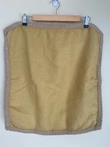Pottery Barn senfgelb Überwurf Kissenbezug Leinen geflochten Jute 20 x 20 - Bild 1 von 5
