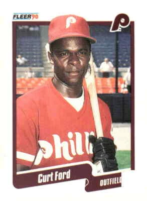 1990 Fleer #557a Curt Ford - Image 1 of 2