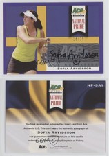 2013 Ace Authentic Grand Slam National Pride Purple /25 Sofia Arvidsson Auto