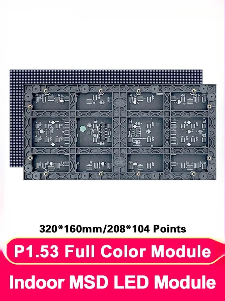 Panel LED P1.53 Módulo de video pared a todo color para pantallas LED interiores Foto 1 de 4
