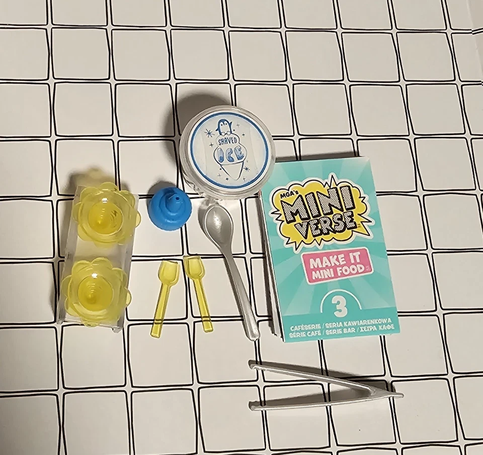  CONOS DE NIEVE BLUE RAZZ MGA Miniverse Make It Mini tazas amarillas SIN RESINA Foto 1 de 1