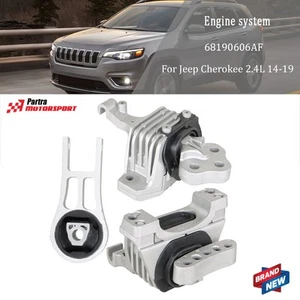 3PCS Engine Motor & Transmission Mount Set For Chrysler 200 Jeep Cherokee 2.4L - Imagen 1 de 9