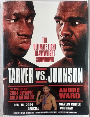 Andre Ward Pro Debut Boxing Program (2004) Staples Center, Tarver vs Johnson - Image 1 of 4