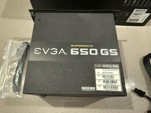 USED EVGA Supernova 650W GS Modular PSU - 80 Plus Gold Power Supply for PC - Afbeelding 1 van 12