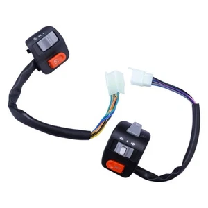 Motorcycle Handlebar Horn Turn Signal Indicator Headlight Controller Switch New - Picture 1 of 6