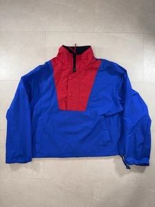 Vintage Field And Stream Rain Jacket Wind Break Men’s Size Large 1990’s Red Blue - Picture 1 of 9