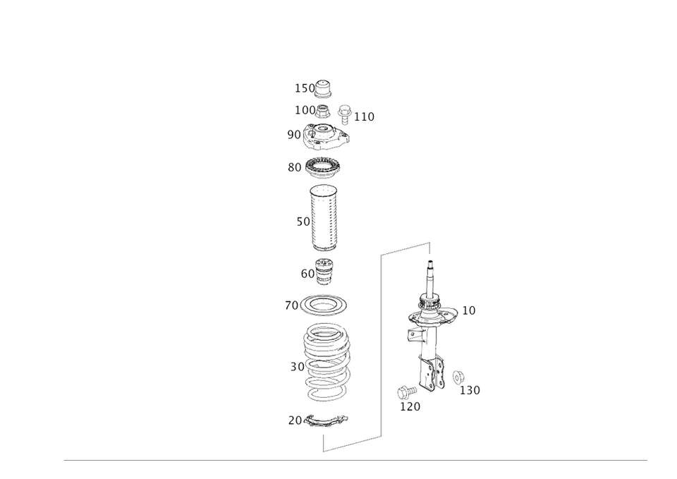 Genuine Mercedes-Benz Helical Spring 246-321-09-04 - Image 1 of 1