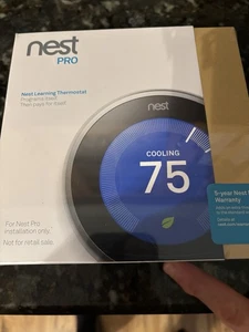 SEALED Google Nest 3rd Generation Learning Thermostat T3007ES Stainless Steel A+ - Picture 1 of 4