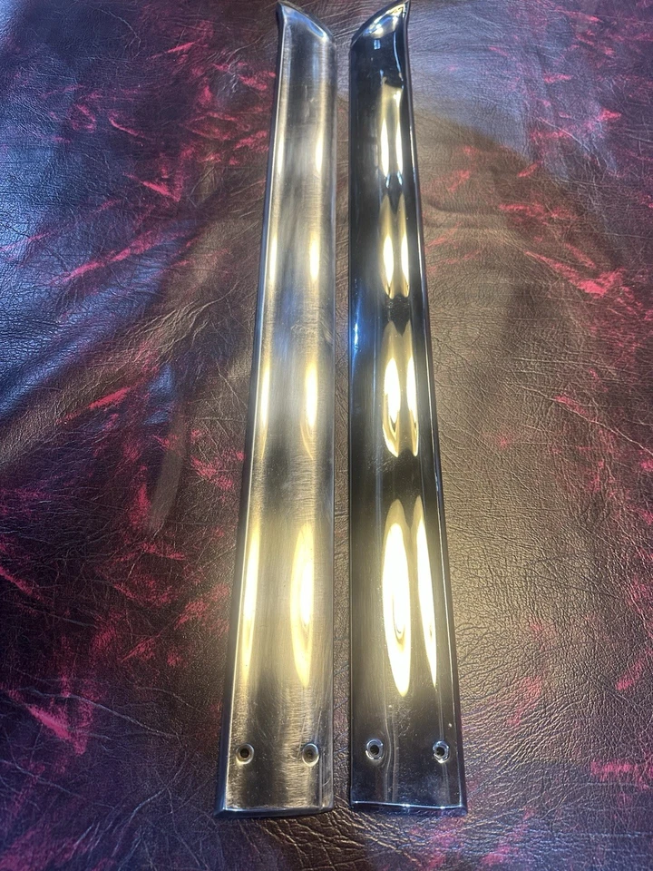 1962-1963 MERCURY METEOR S-33 PAR DE MOLDURAS DE BALANCIM PAINEL TRASEIRO QUARTO - Imagem 1 de 4